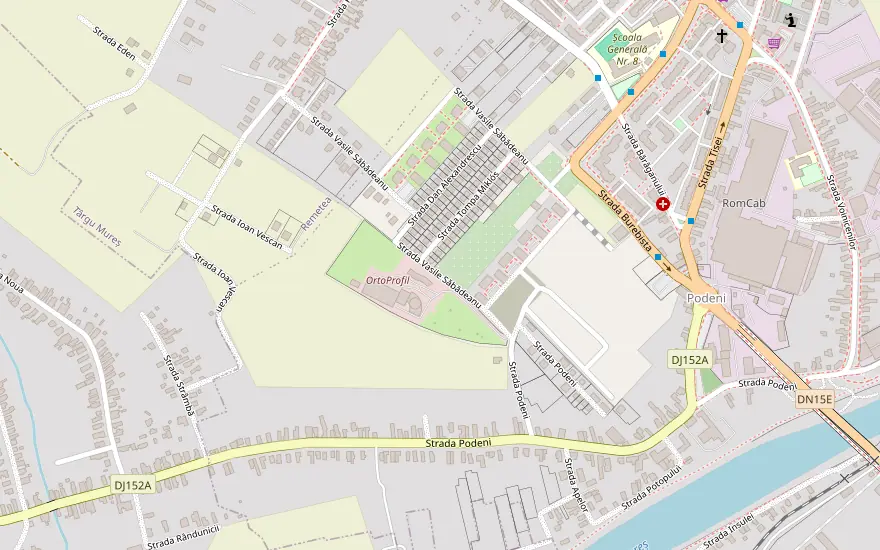 Karte: Standort Tîrgu Mures — Rumänien